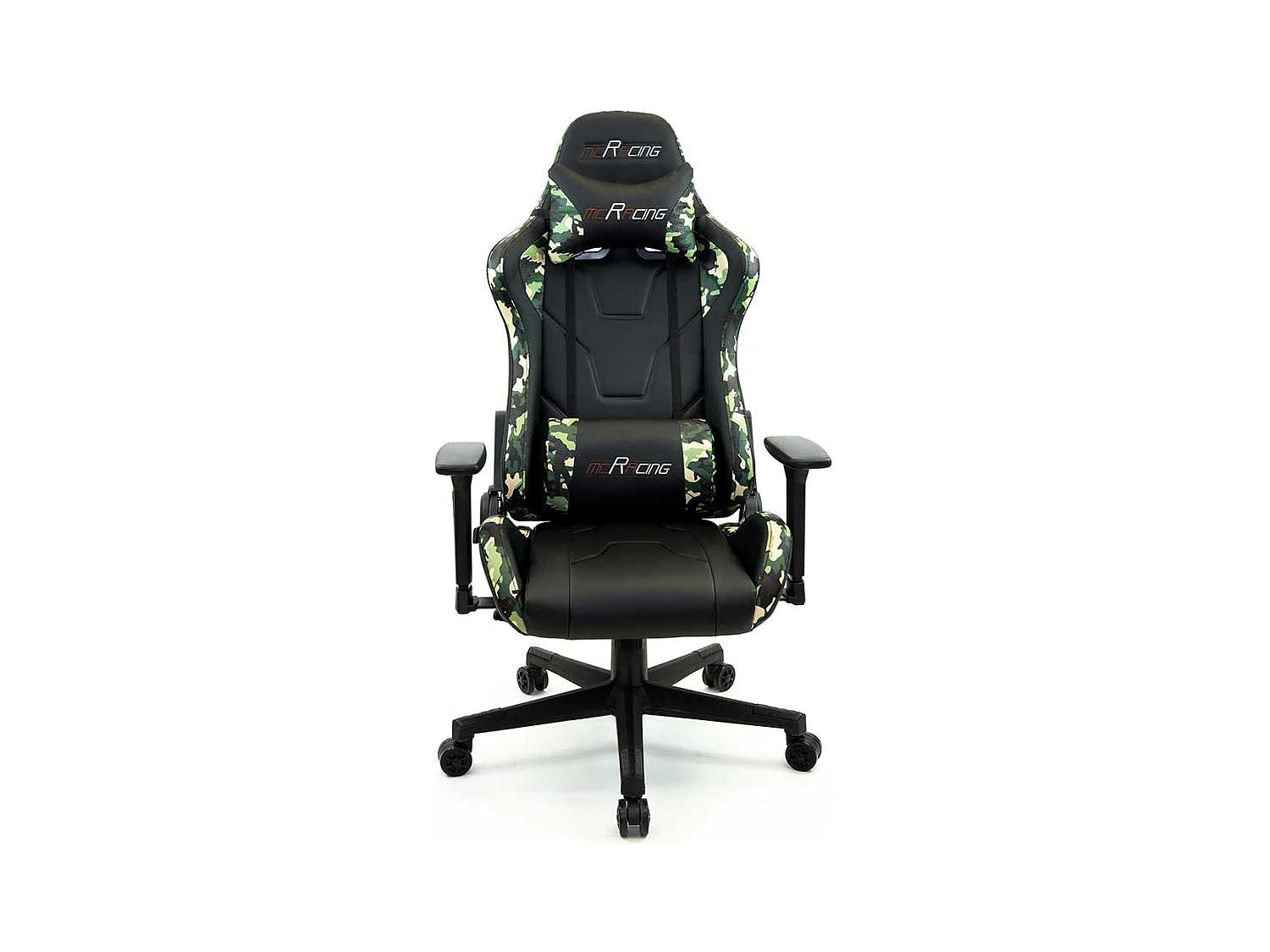 Gaming Schreibtischstuhl im Camouflage Style Lendenwirbelstütze