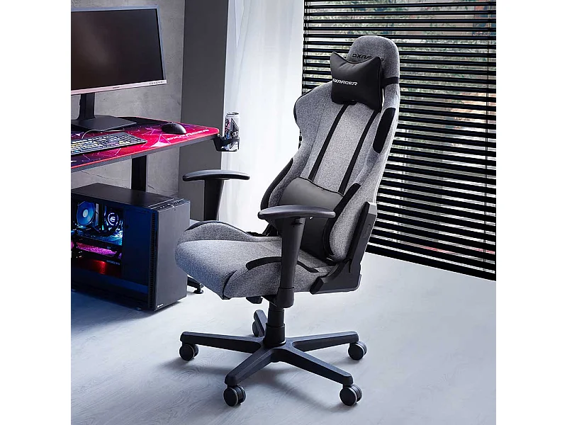 Gaming Stuhl Schreibtischstuhl mit Lendenwirbelstütze höhenverstellbar