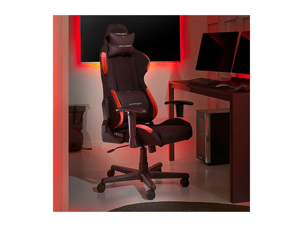 Computerstuhl Gaming Stuhl mit Lendenwirbelstütze und hoher Rückenlehne