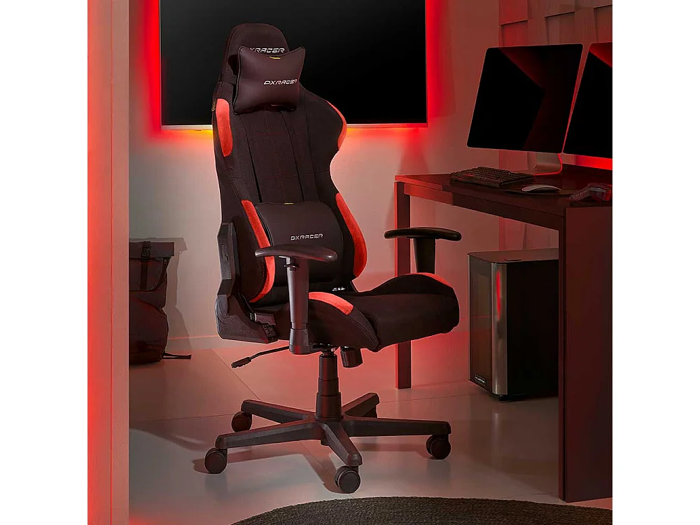 Computerstuhl Gaming Stuhl mit Lendenwirbelstütze und hoher Rückenlehne