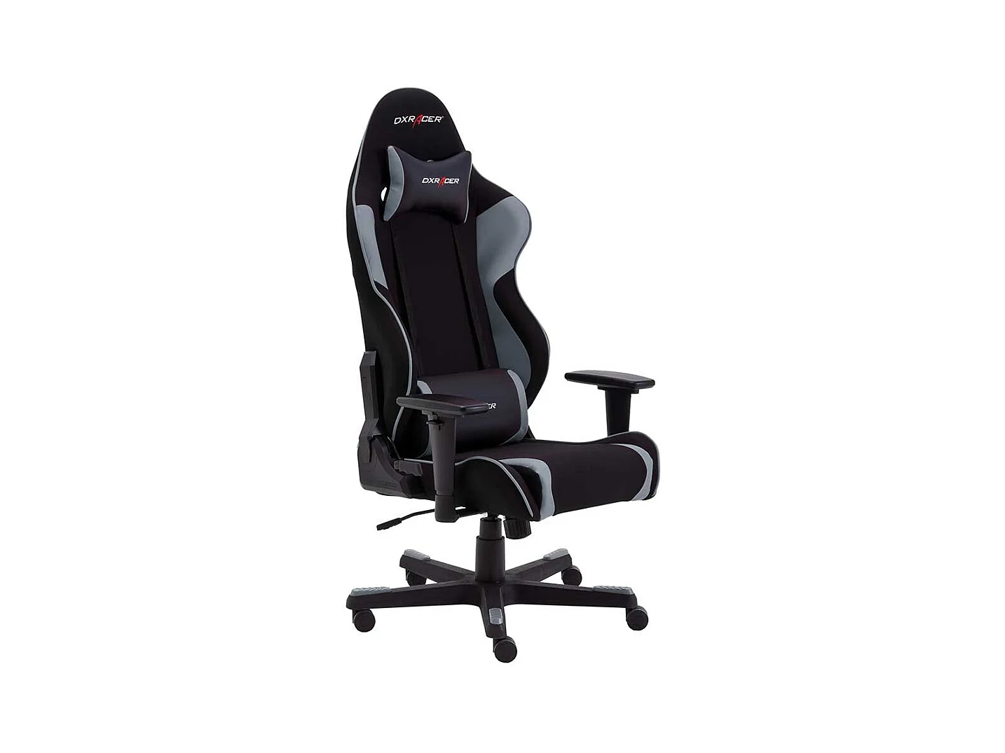 Computersessel in Schwarz und Grau verstellbaren Armlehnen