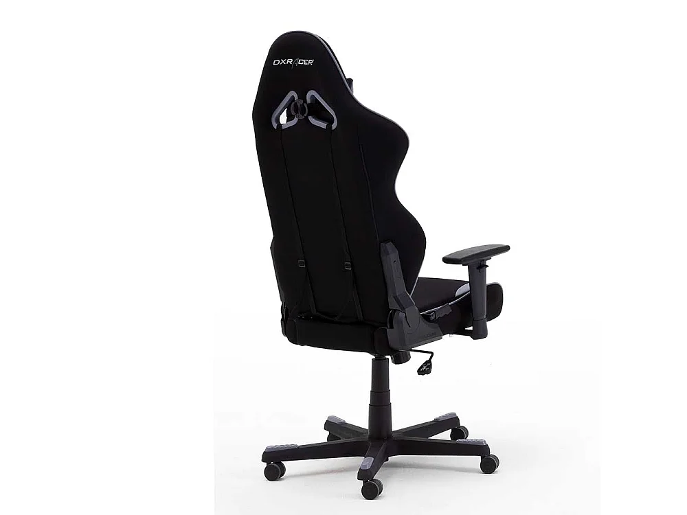 Computersessel in Schwarz und Grau verstellbaren Armlehnen