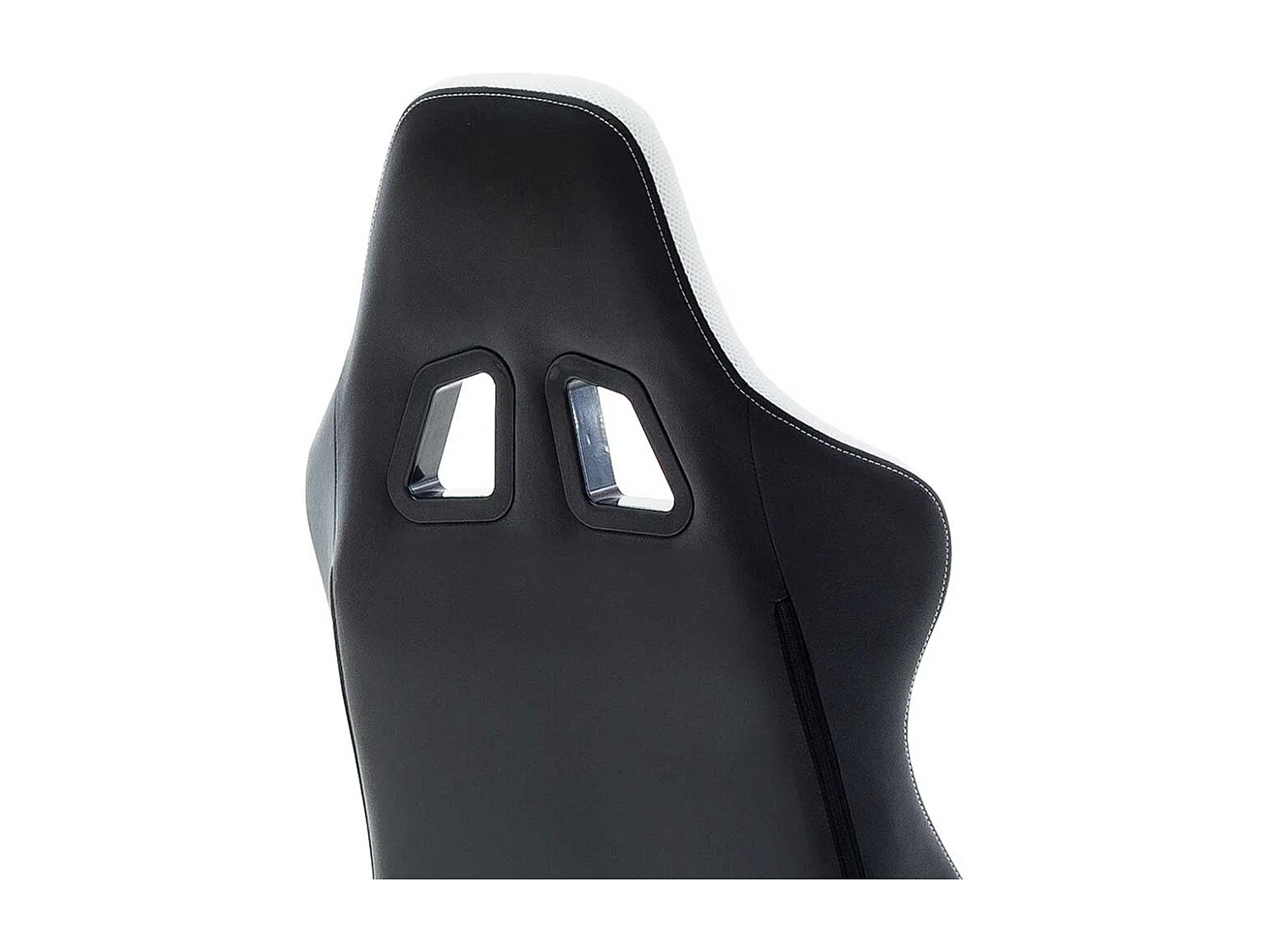 Gaming Sessel in Schwarz und Weiß verstellbaren Armlehnen