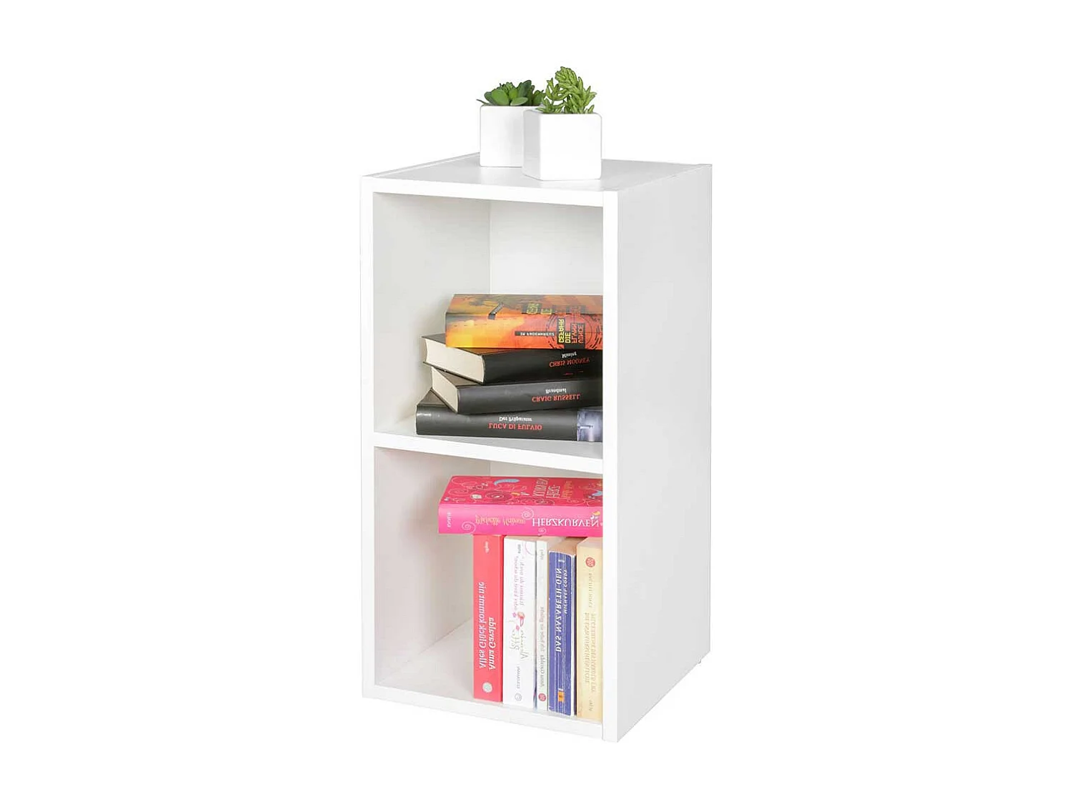 Bücher Regal weiss klein 60 cm hoch 30 cm breit