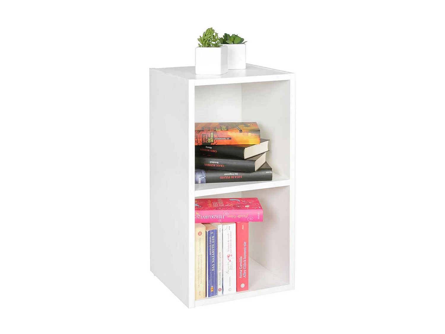 Bücher Regal weiss klein 60 cm hoch 30 cm breit