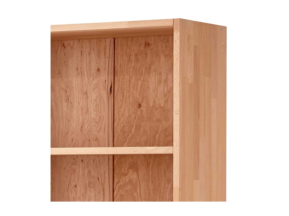 Bücherregal Buche geölt 186 cm hoch Rückwand
