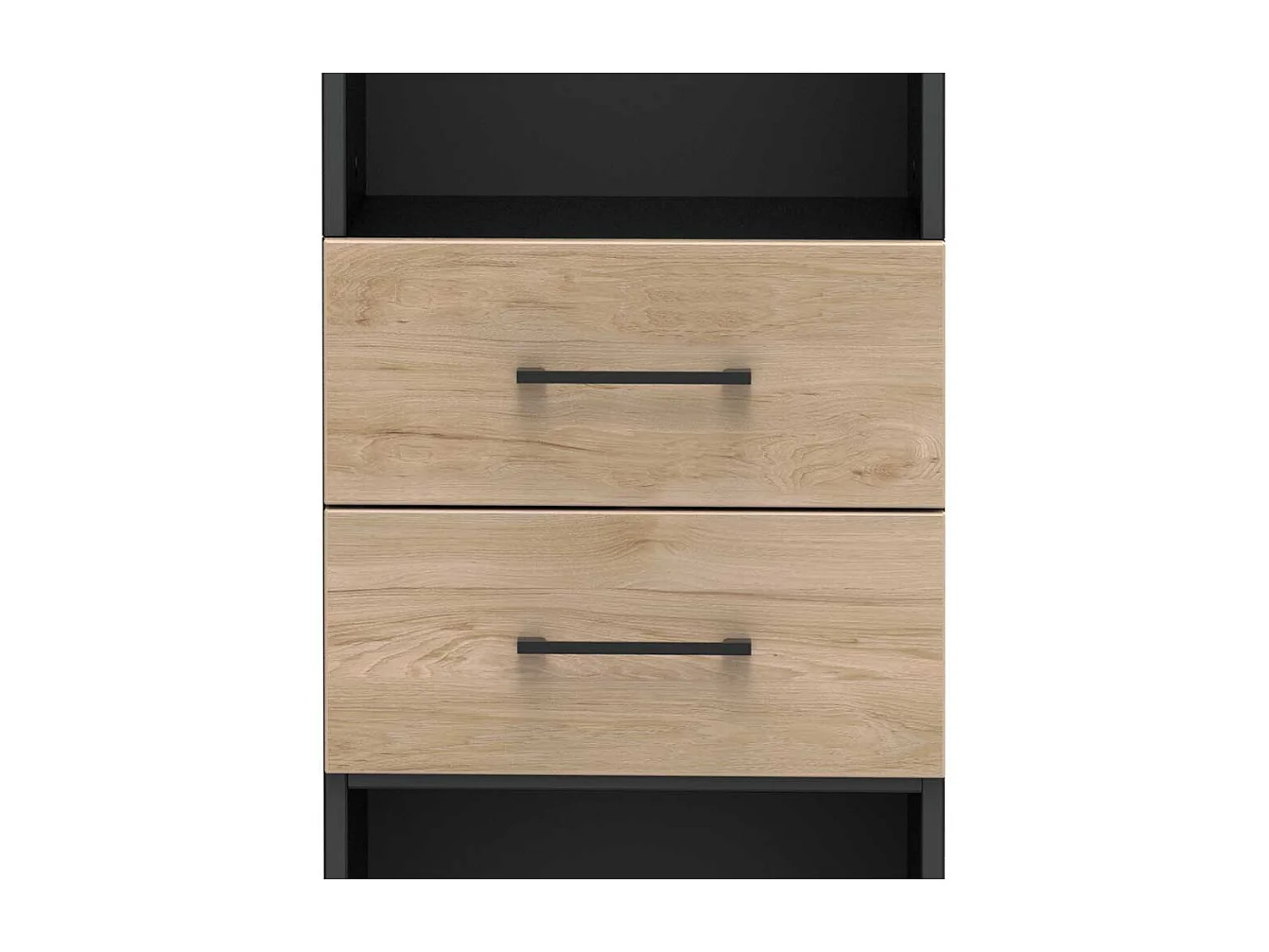 Aktenregal schmal hoch mit zwei Schubladen modernes Design