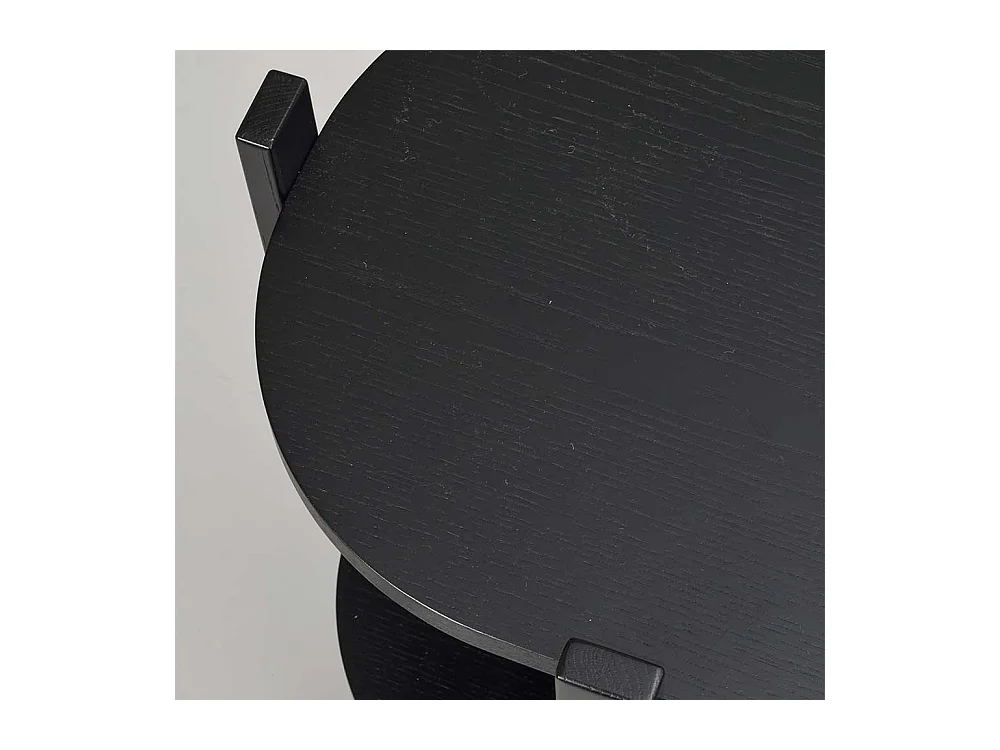 Esszimmerregal im Skandi Design schwarz lackiert