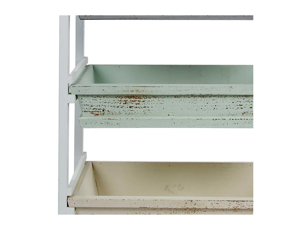 Standregal aus Holz mit herausnehmbaren Auszügen Shabby Chic Stil