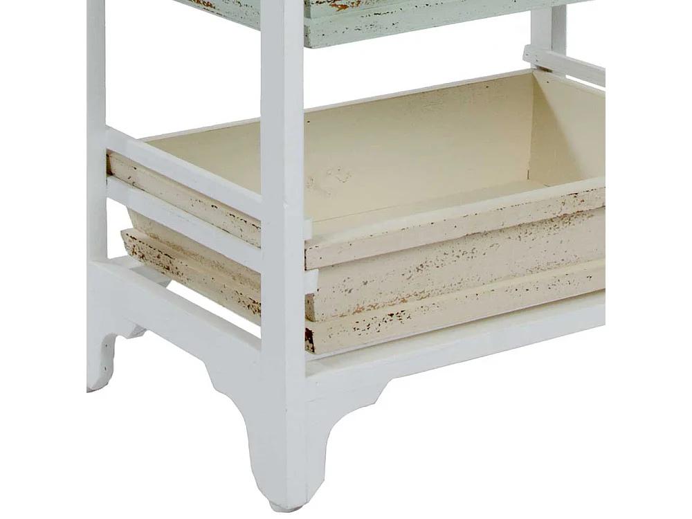 Standregal aus Holz mit herausnehmbaren Auszügen Shabby Chic Stil