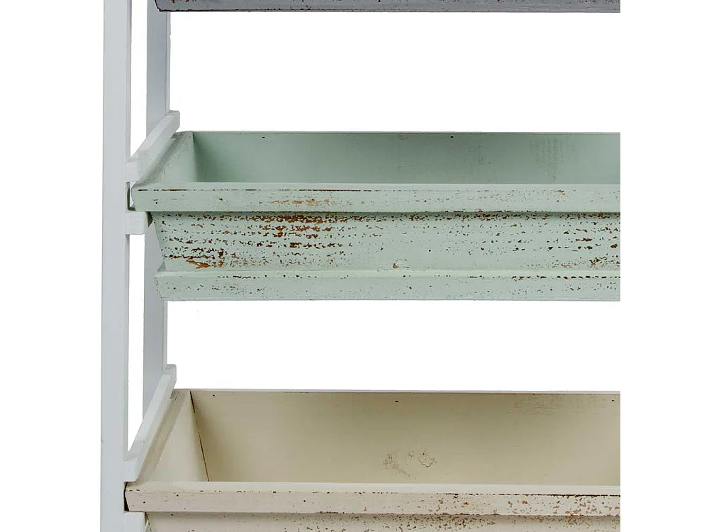 Standregal aus Holz mit herausnehmbaren Auszügen Shabby Chic Stil