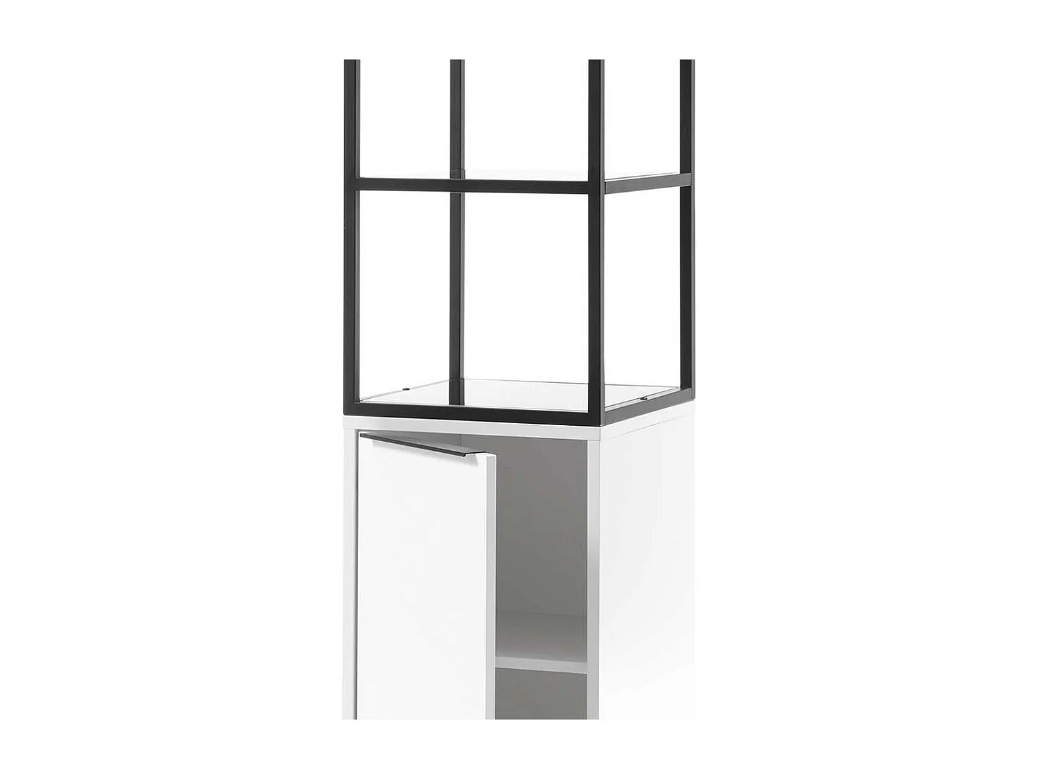 Wohnzimmer Regal in Schwarz und Weiß 40 cm breit