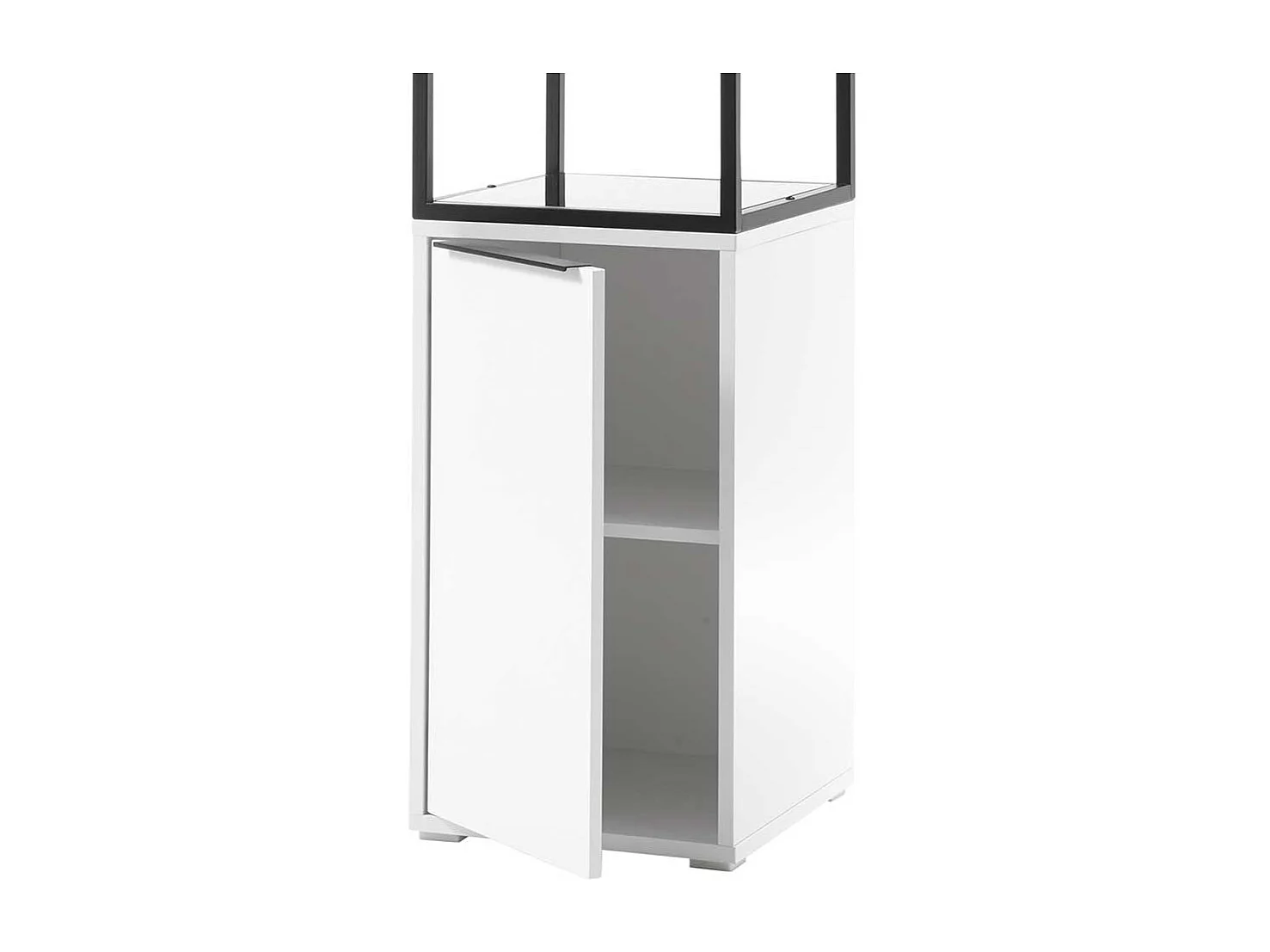 Wohnzimmer Regal in Schwarz und Weiß 40 cm breit