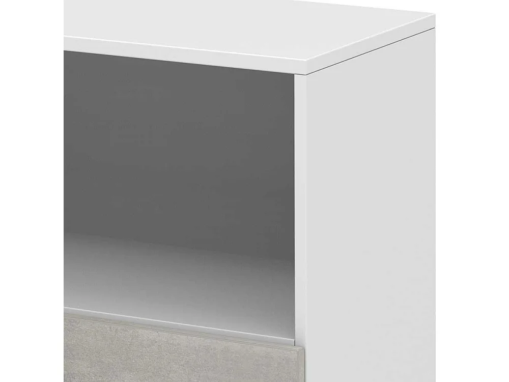 Kleines Ordnerregal mit zwei Schubladen 107 cm hoch