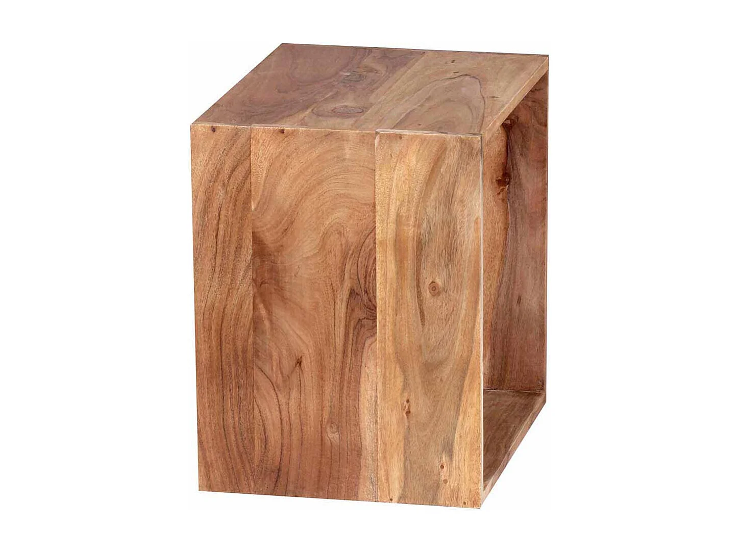 Regal mit 1 Fach Akazie Massivholz