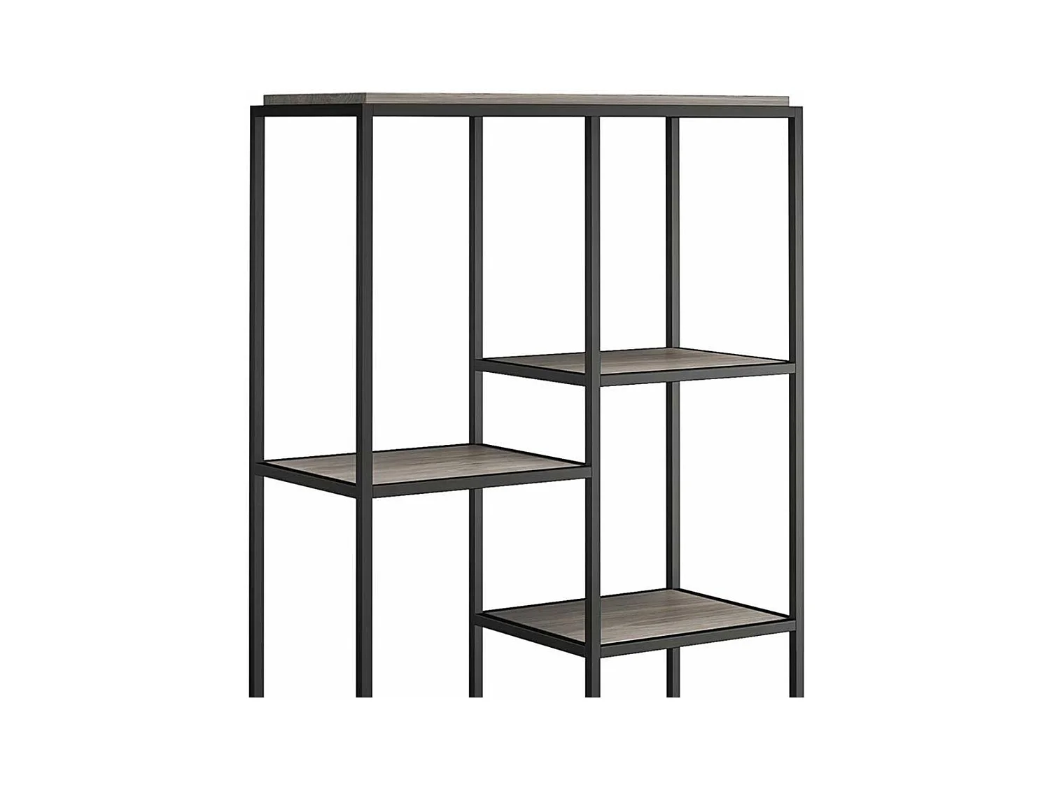 Offenes Esszimmerregal schwarz in modernem Design 180 cm hoch