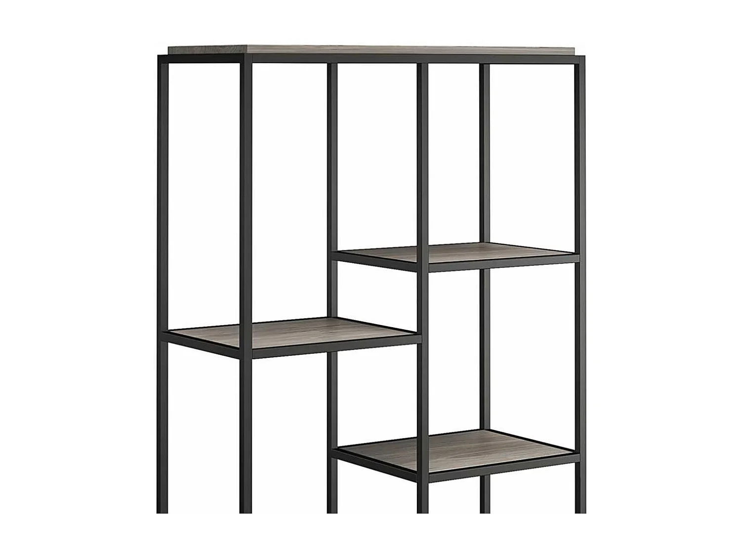 Offenes Esszimmerregal schwarz in modernem Design 180 cm hoch