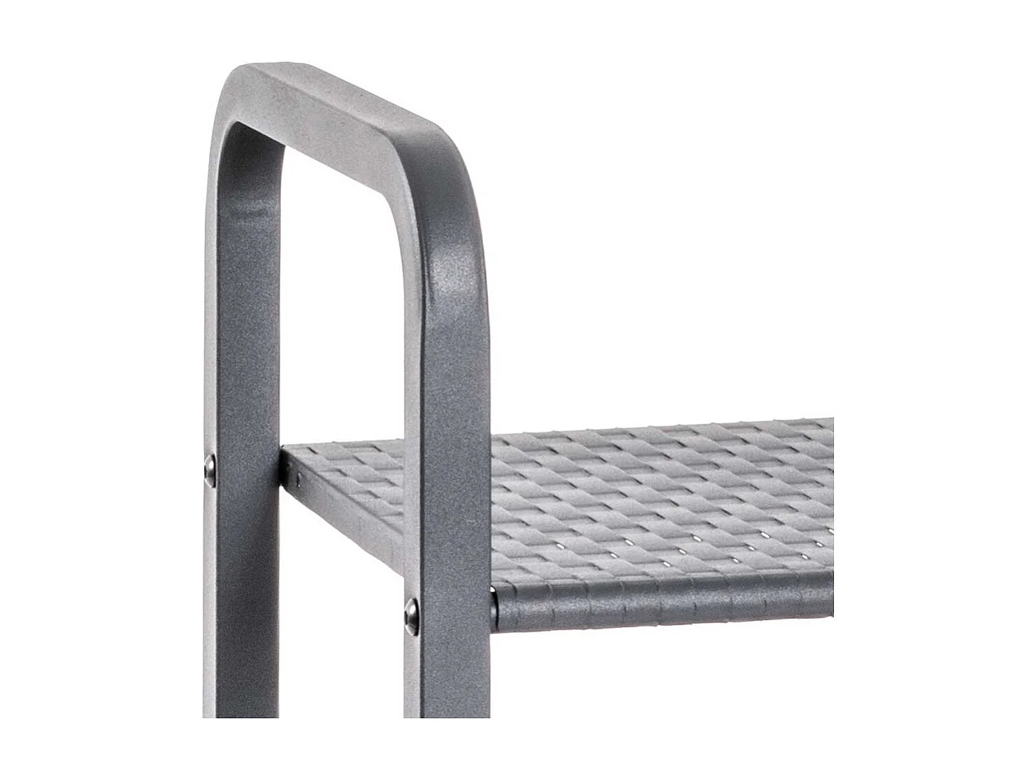 Regal aus Stahl Grau pulverbeschichtet