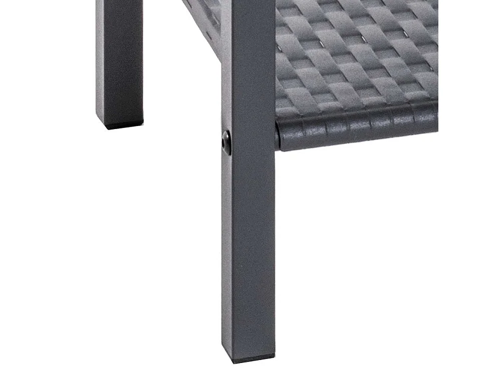 Regal aus Stahl Grau pulverbeschichtet