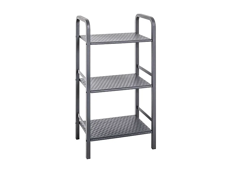 Regal aus Stahl Grau pulverbeschichtet