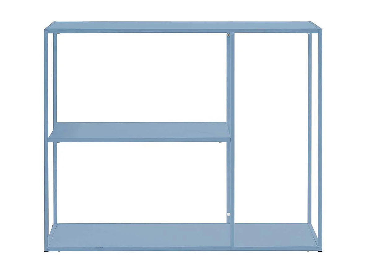 Metall Bücher Regal in Petrol pulverbeschichtet 100 cm breit
