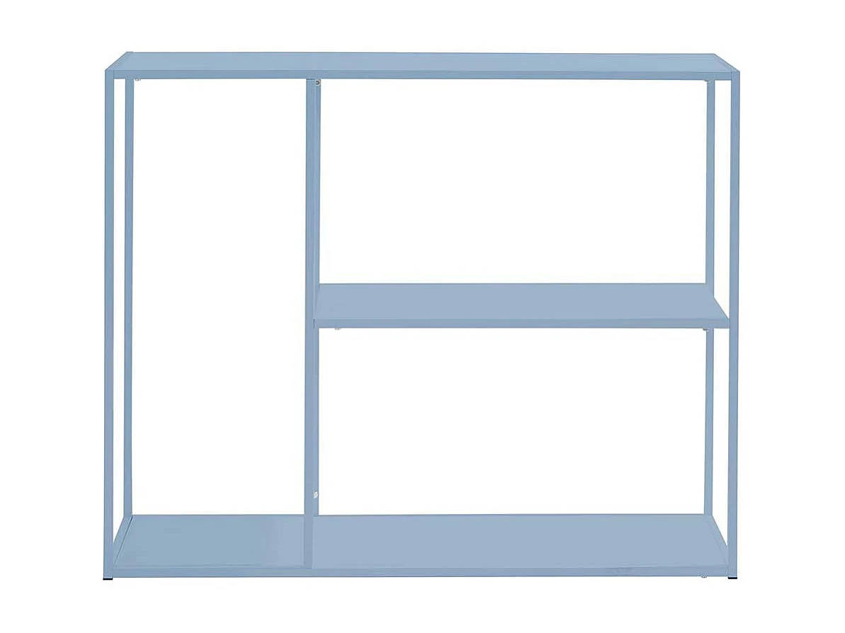 Metall Bücher Regal in Petrol pulverbeschichtet 100 cm breit