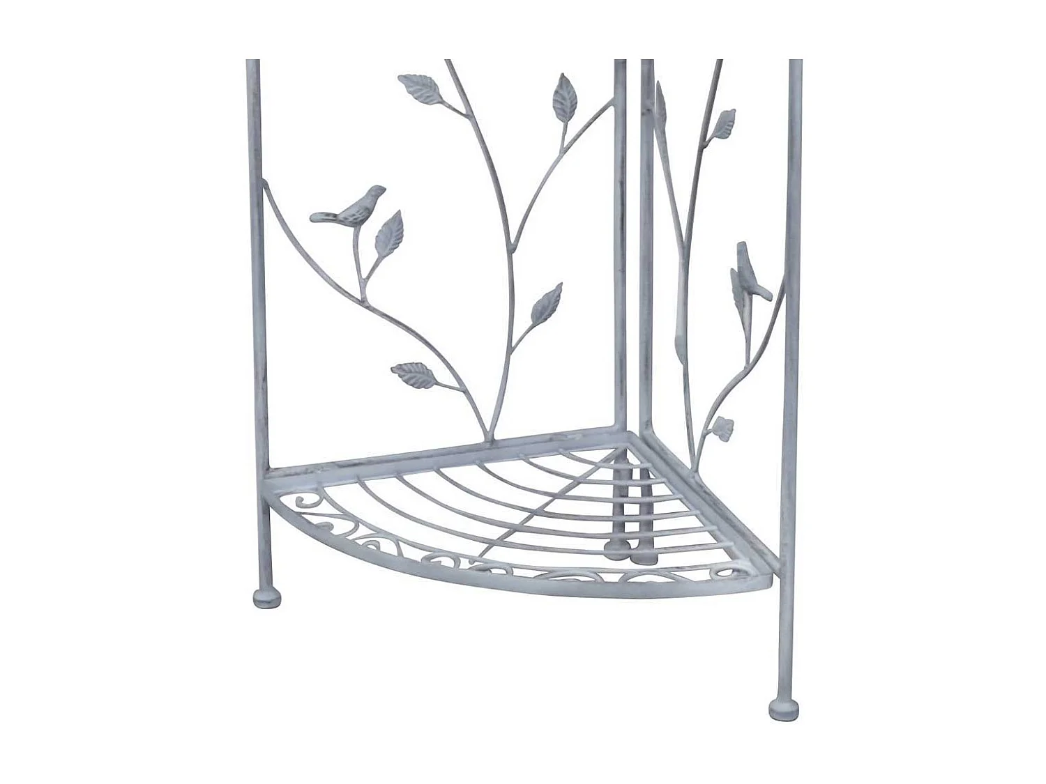 Metall Eckregal im Landhausstil 120 cm hoch