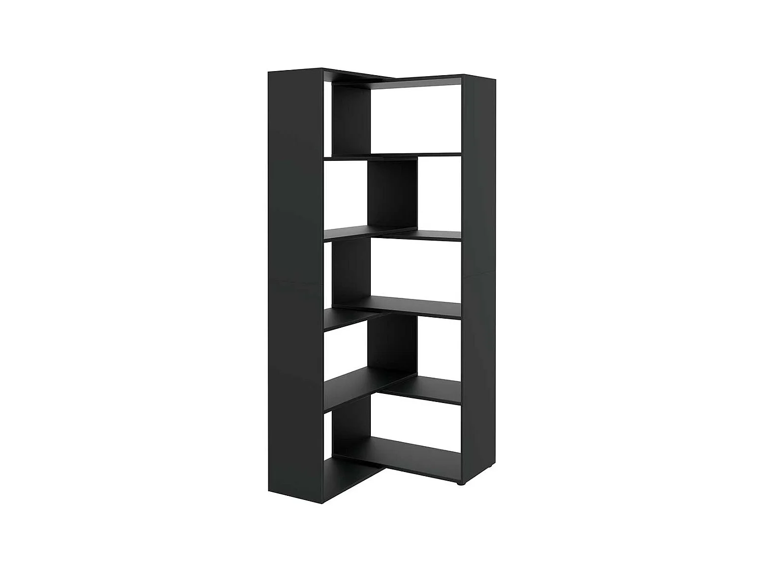 Aktenregal verstellbar in Anthrazit Winkelform optional