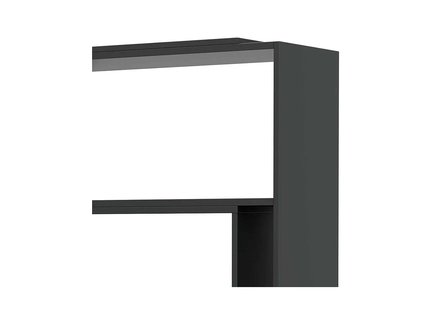 Aktenregal verstellbar in Anthrazit Winkelform optional