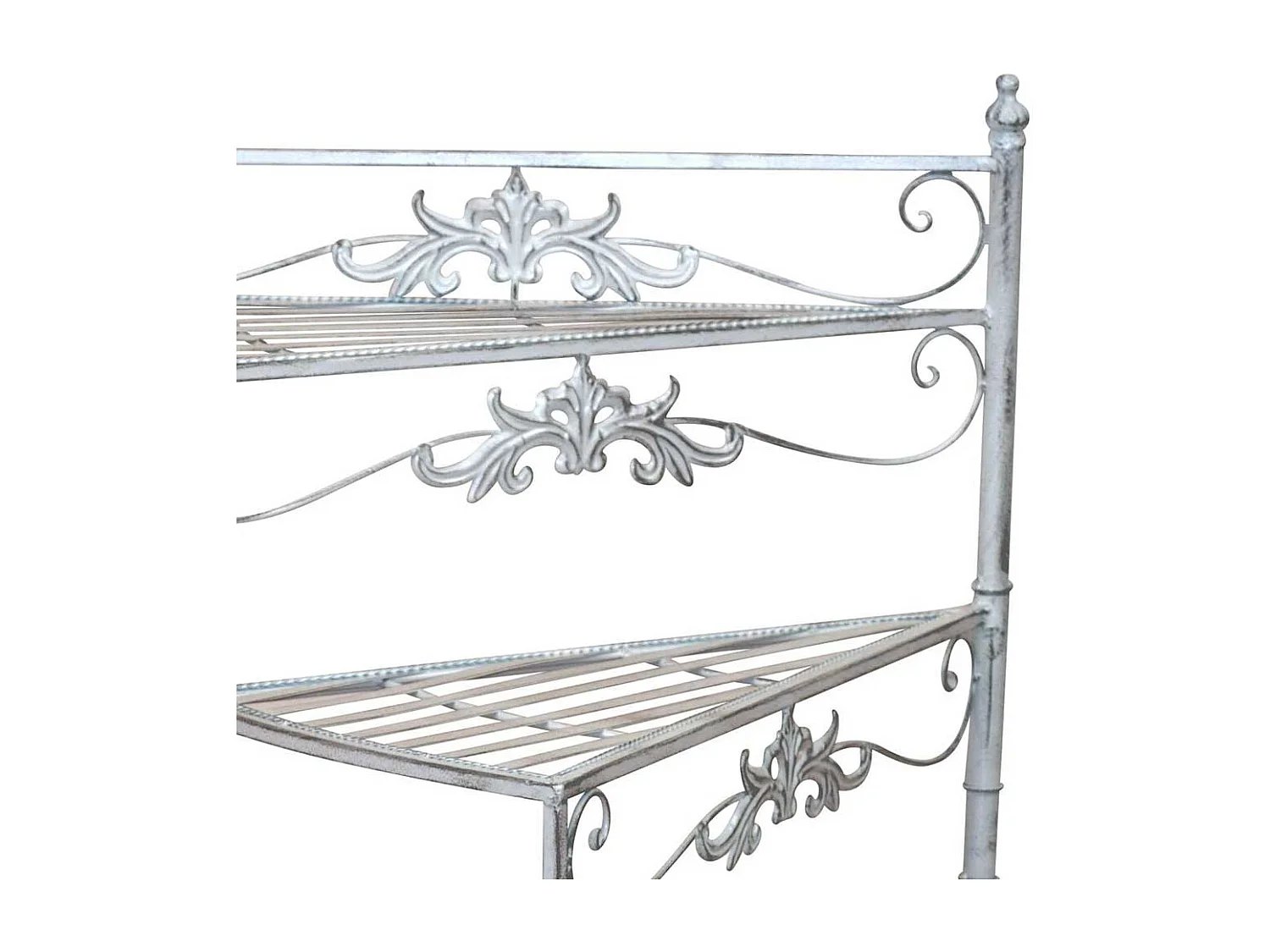 Blumenständer Treppe in Creme Weiß Landhaus