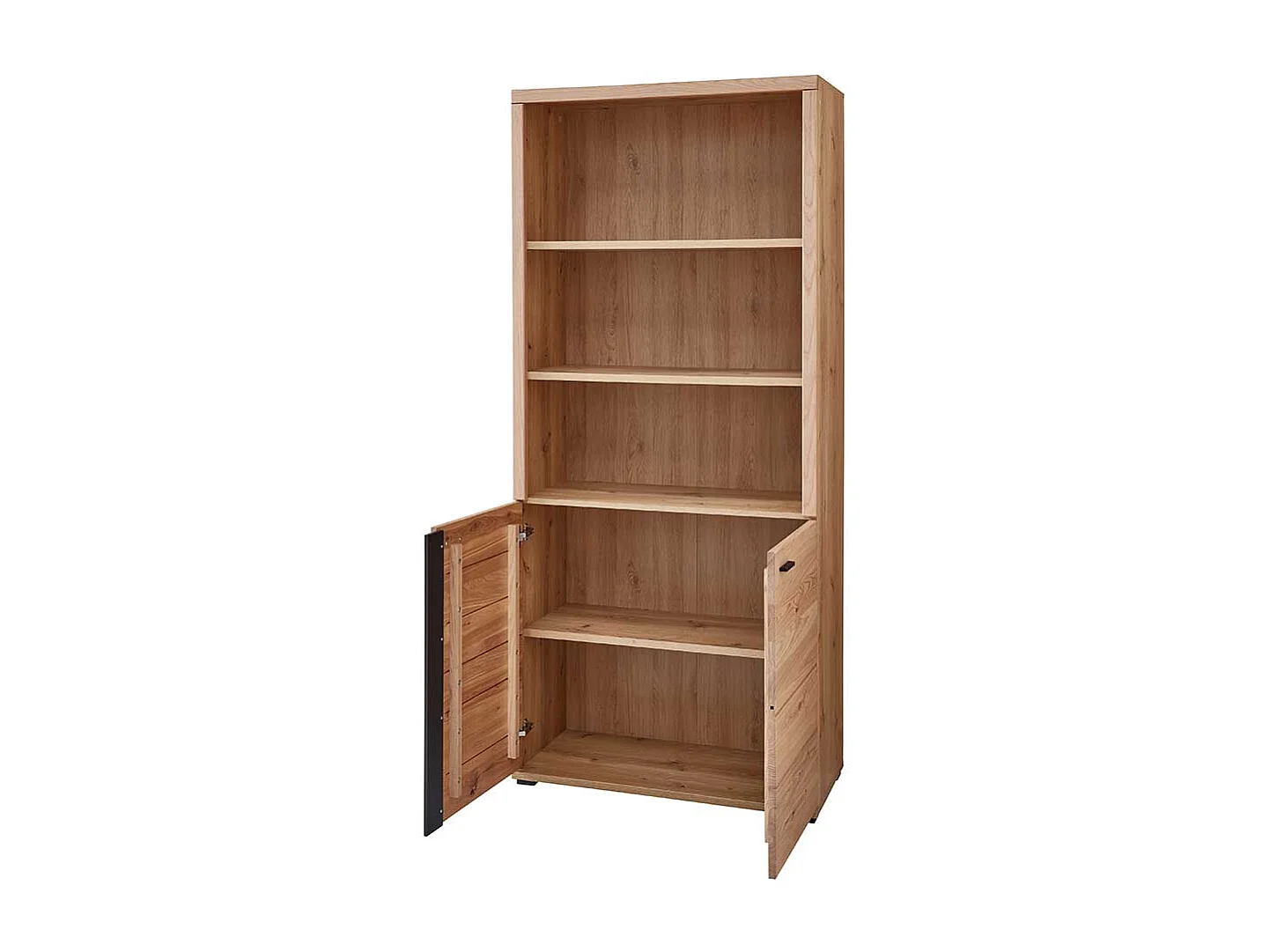 Aktenregal mit Türen in Eschefarben Wildeichefarben