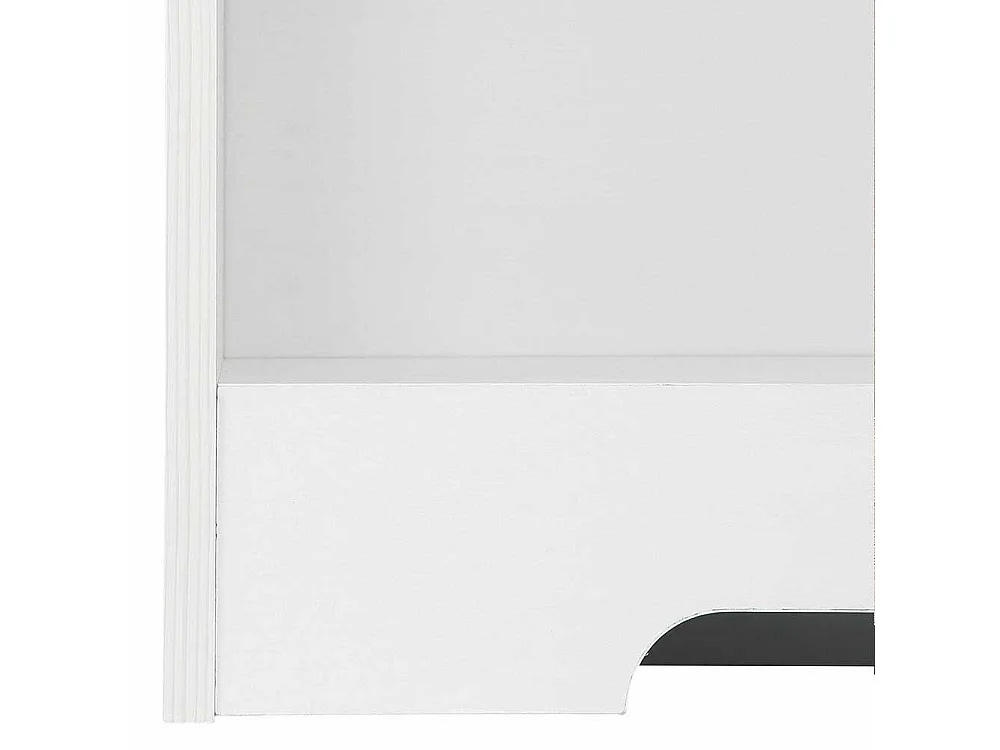 Standregal in Weiß und Eichefarben 115 cm hoch