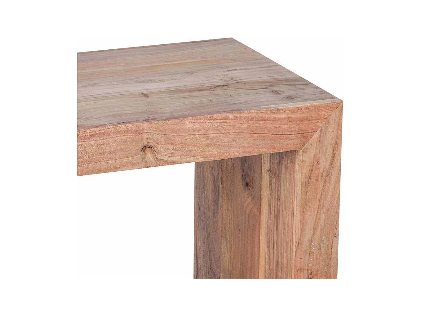 Bücherregal aus Akazie Massivholz 2 Fächer