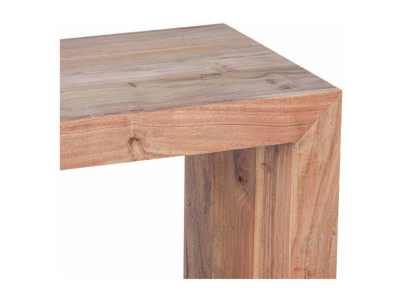 Bücherregal aus Akazie Massivholz 2 Fächer