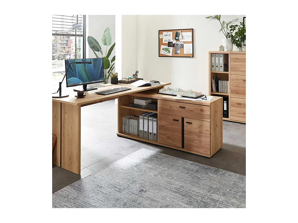 Standregal in Holzoptik foliert einem Einlegeboden