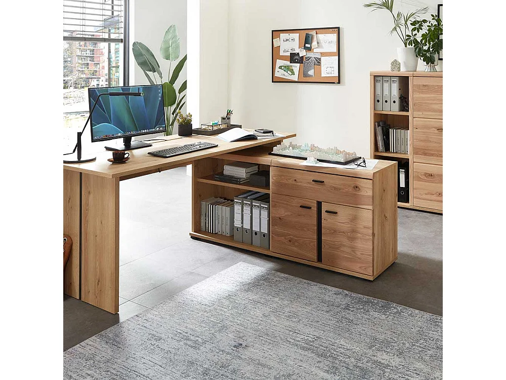 Standregal in Holzoptik foliert einem Einlegeboden