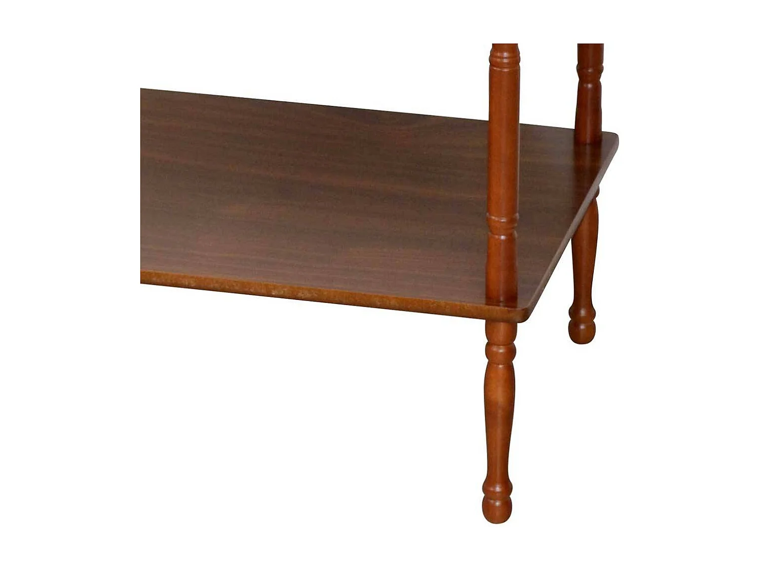 Kleines Bücherregal in Walnussfarben klassischen Stil