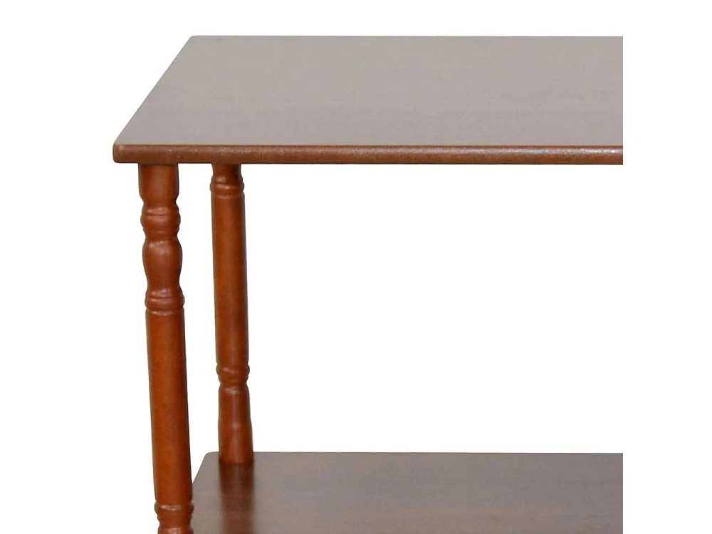 Kleines Bücherregal in Walnussfarben klassischen Stil