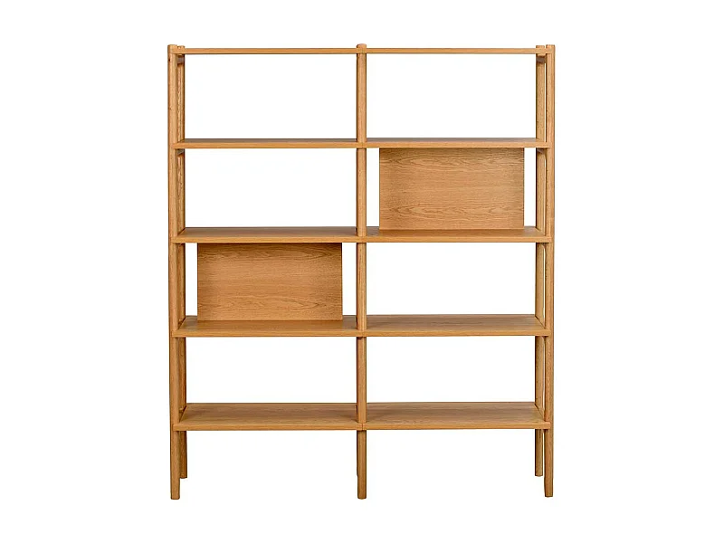 Standregal mit Eiche furniert 140 cm breit