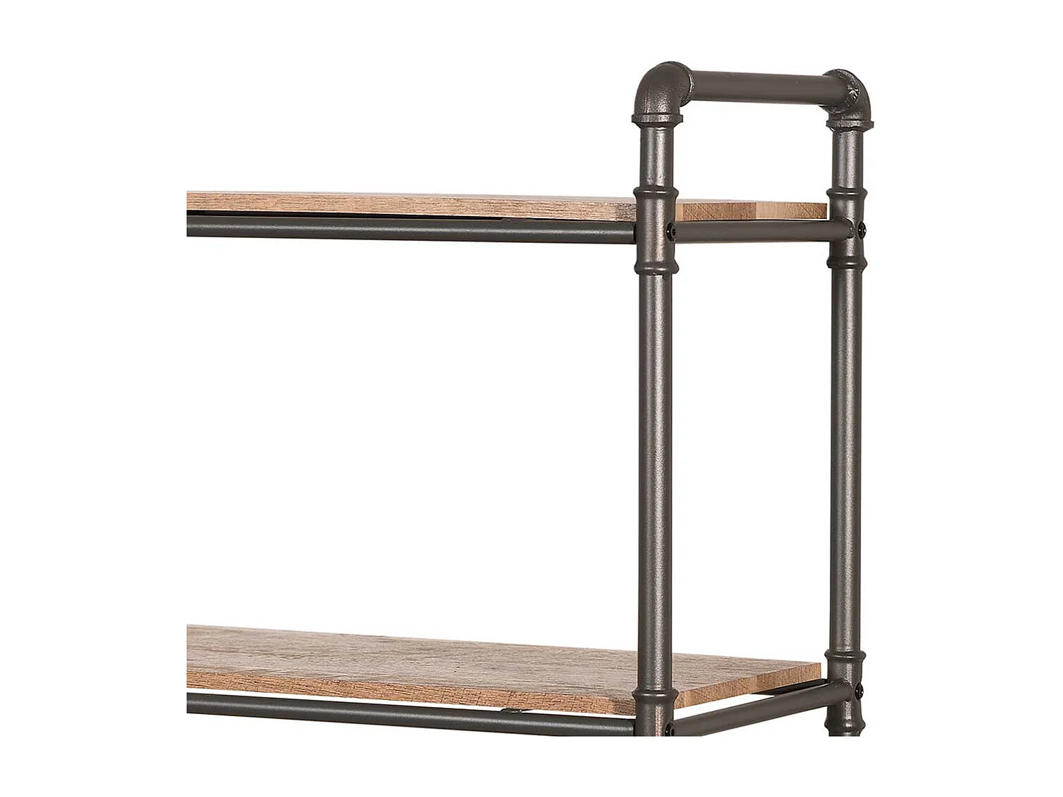 Buchregal in Schwarz und Holz verwitterter Optik 160 cm hoch