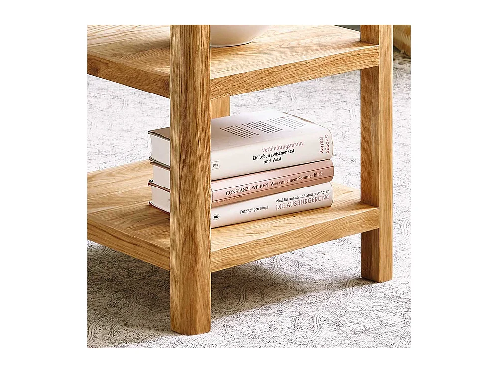 Standregal aus Wildeiche Massivholz 40 cm breit