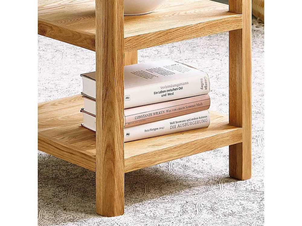 Standregal aus Wildeiche Massivholz 40 cm breit