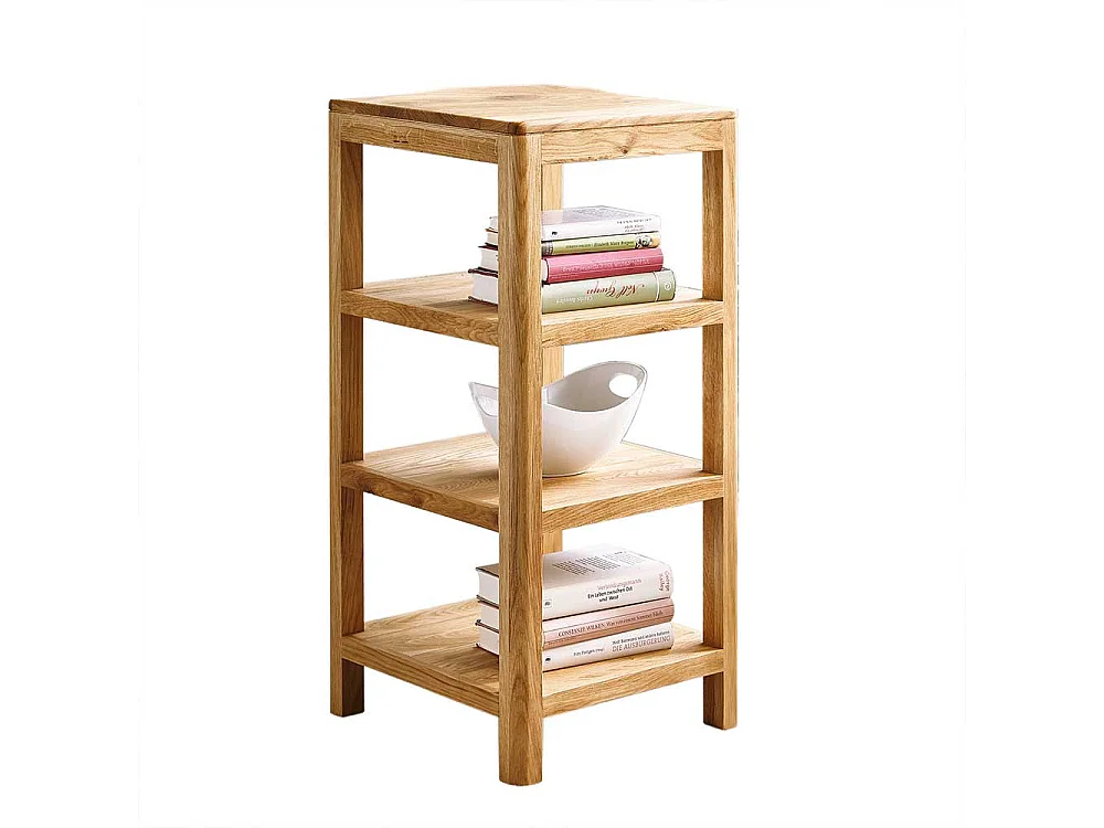 Standregal aus Wildeiche Massivholz 40 cm breit