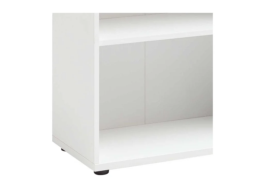 Weißes Ordnerregal melaminbeschichtet 65 cm breit
