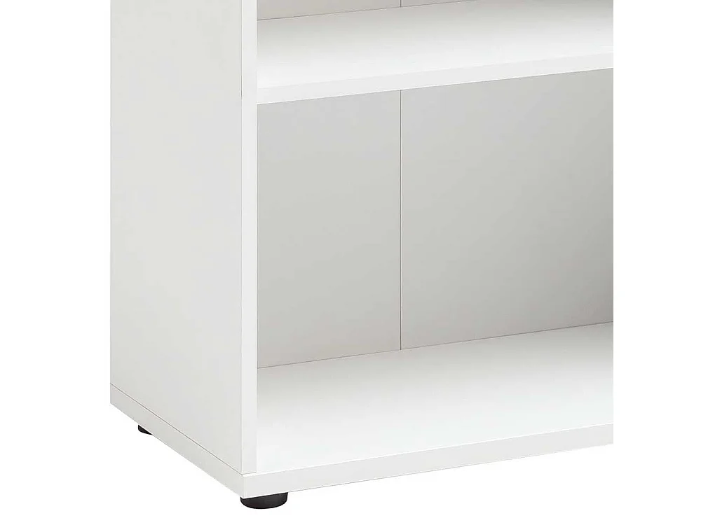Weißes Ordnerregal melaminbeschichtet 65 cm breit