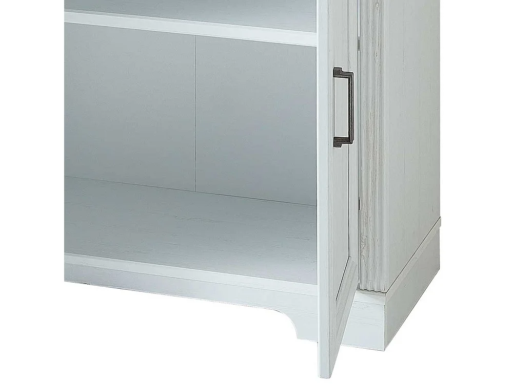 Regal für Aktenordner im Landhausstil Weiß & Eichefarben