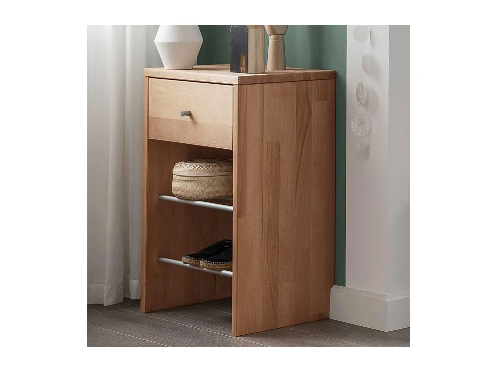 Regal Massiv aus Buche Massivholz einer Schublade