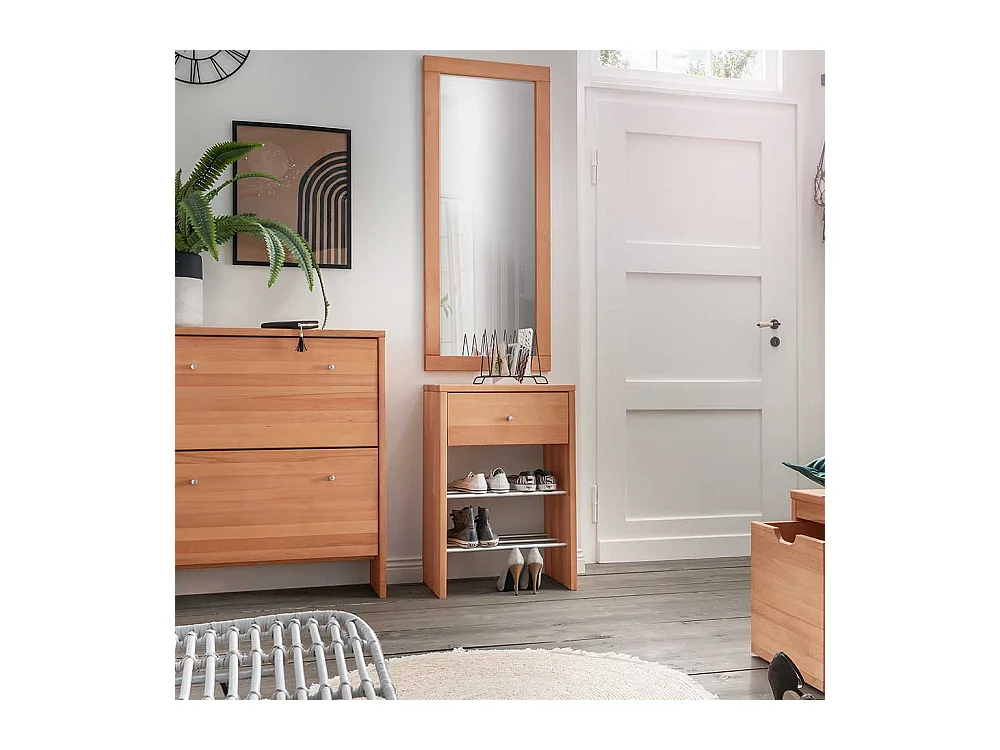 Regal Massiv aus Buche Massivholz einer Schublade