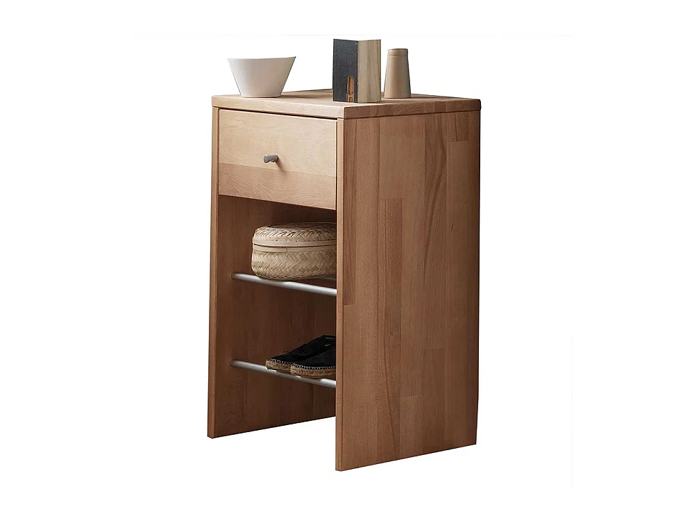 Regal Massiv aus Buche Massivholz einer Schublade