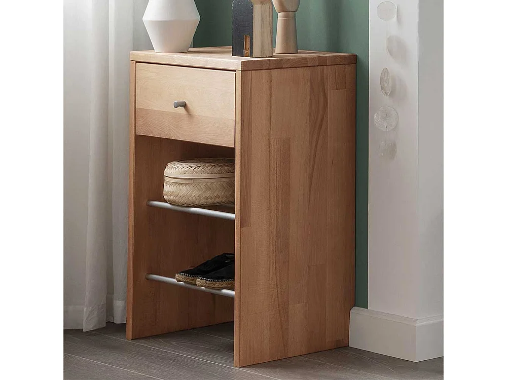 Regal Massiv aus Buche Massivholz einer Schublade